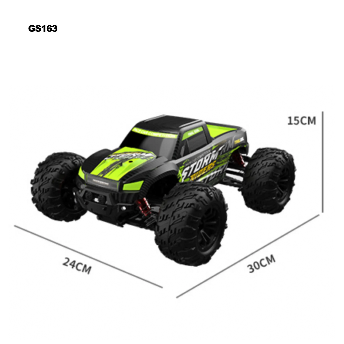 1:16 Large Alloy Crawler Remote Control Truck - 4WD, 2.4GHz, Waterproof