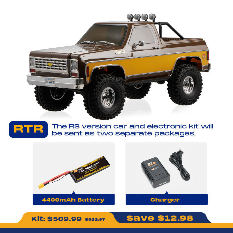 TCH 1:10 FCX10 Chevrolet K5 Blazer Off-Road RC Crawler RS
