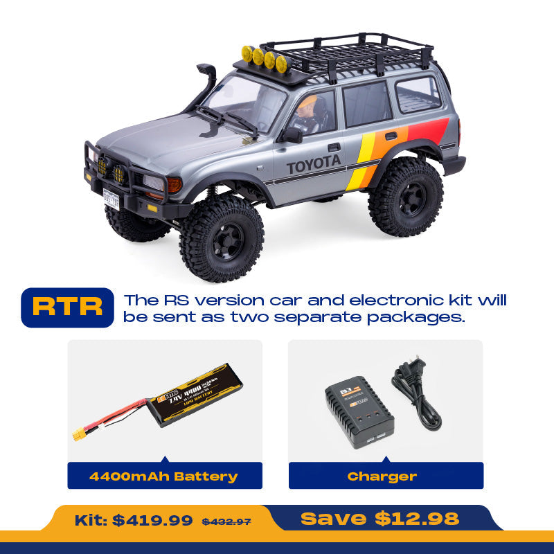 TCH 1:10 FCX10 LC80 Toyota Land Cruiser 80 RS