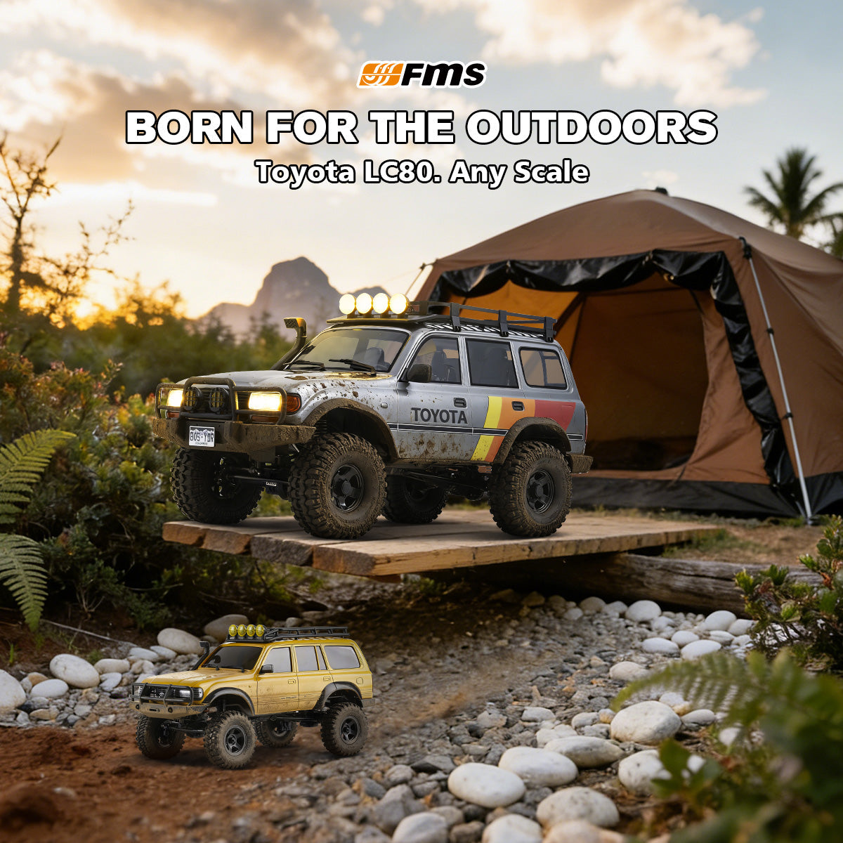 TCH 1:10 FCX10 LC80 Toyota Land Cruiser 80 RS