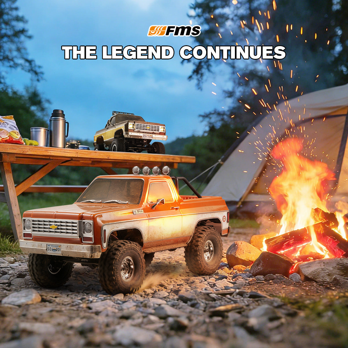 TCH 1:10 FCX10 Chevrolet K5 Blazer Off-Road RC Crawler RS