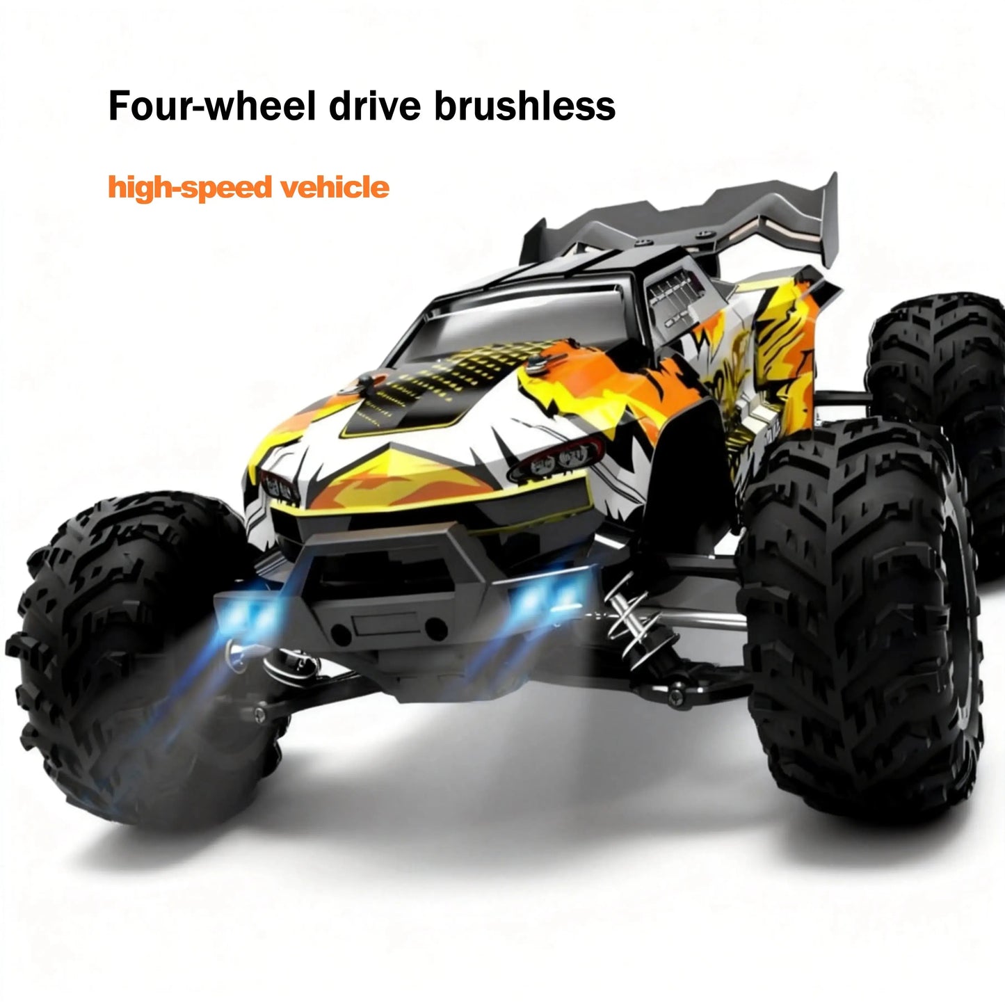 1:16 4WD 70KM/H Monster Truck for Sale - Brushless High-Speed RC Car