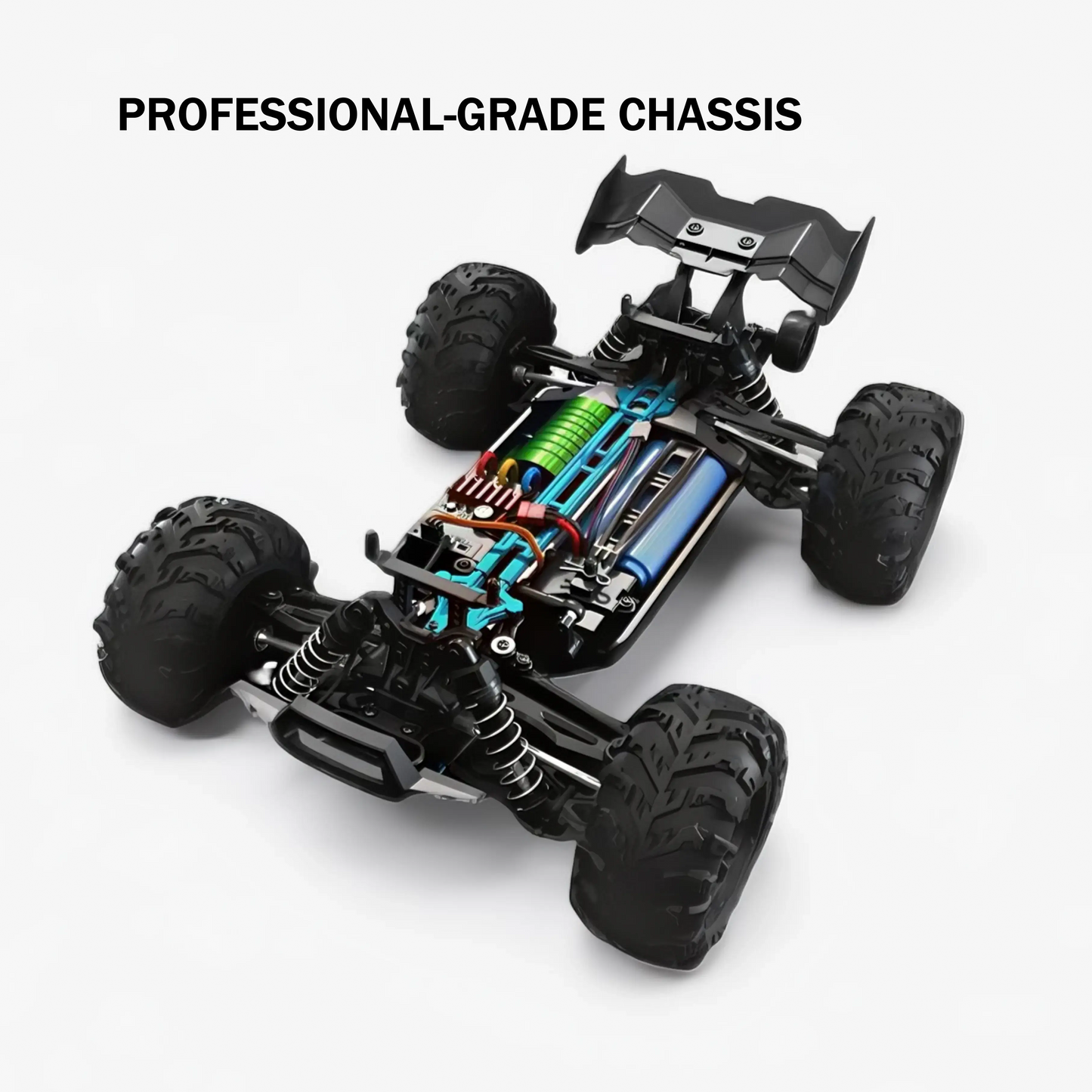 1:16 4WD 70KM/H Monster Truck for Sale - Brushless High-Speed RC Car