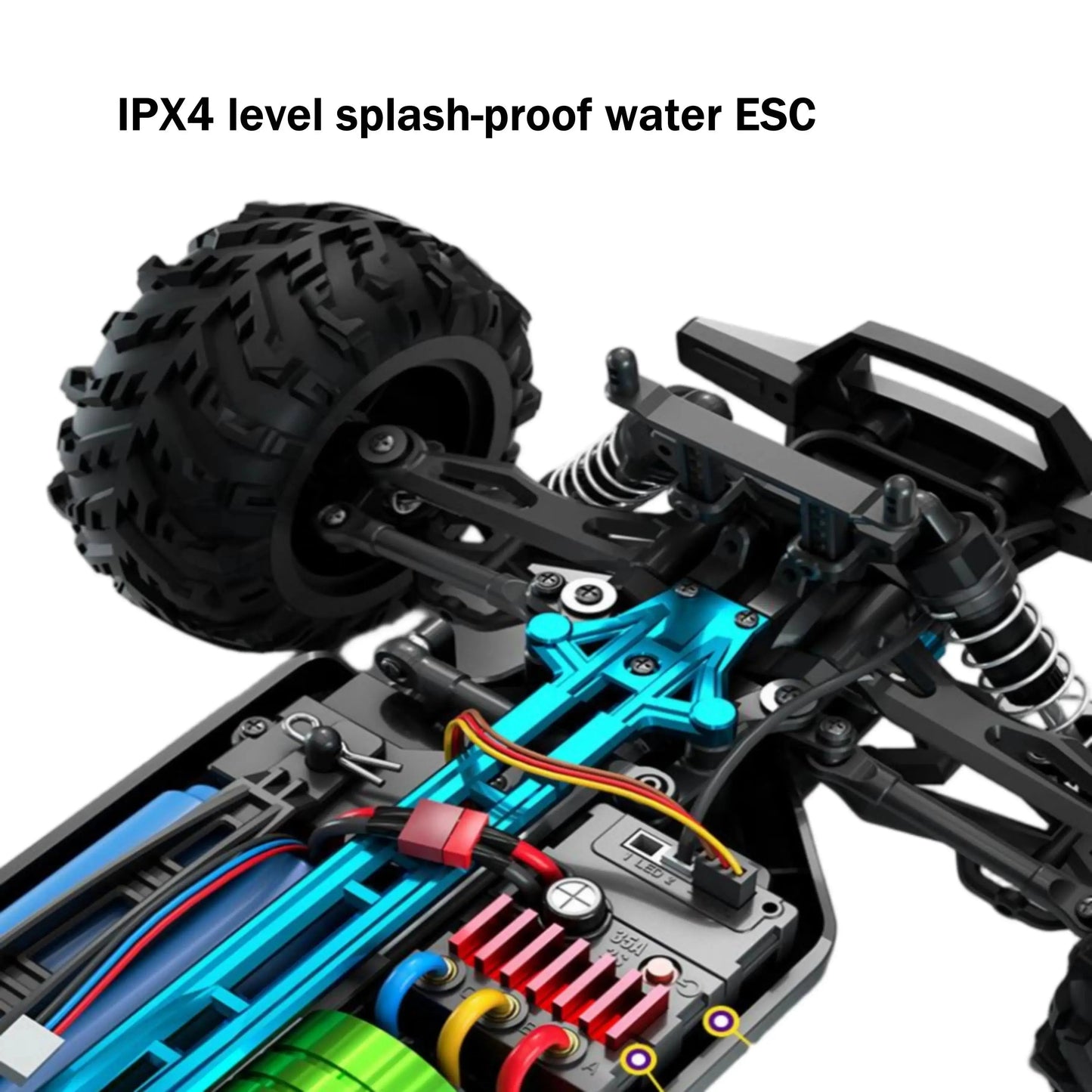 1:16 4WD 70KM/H Monster Truck for Sale - Brushless High-Speed RC Car