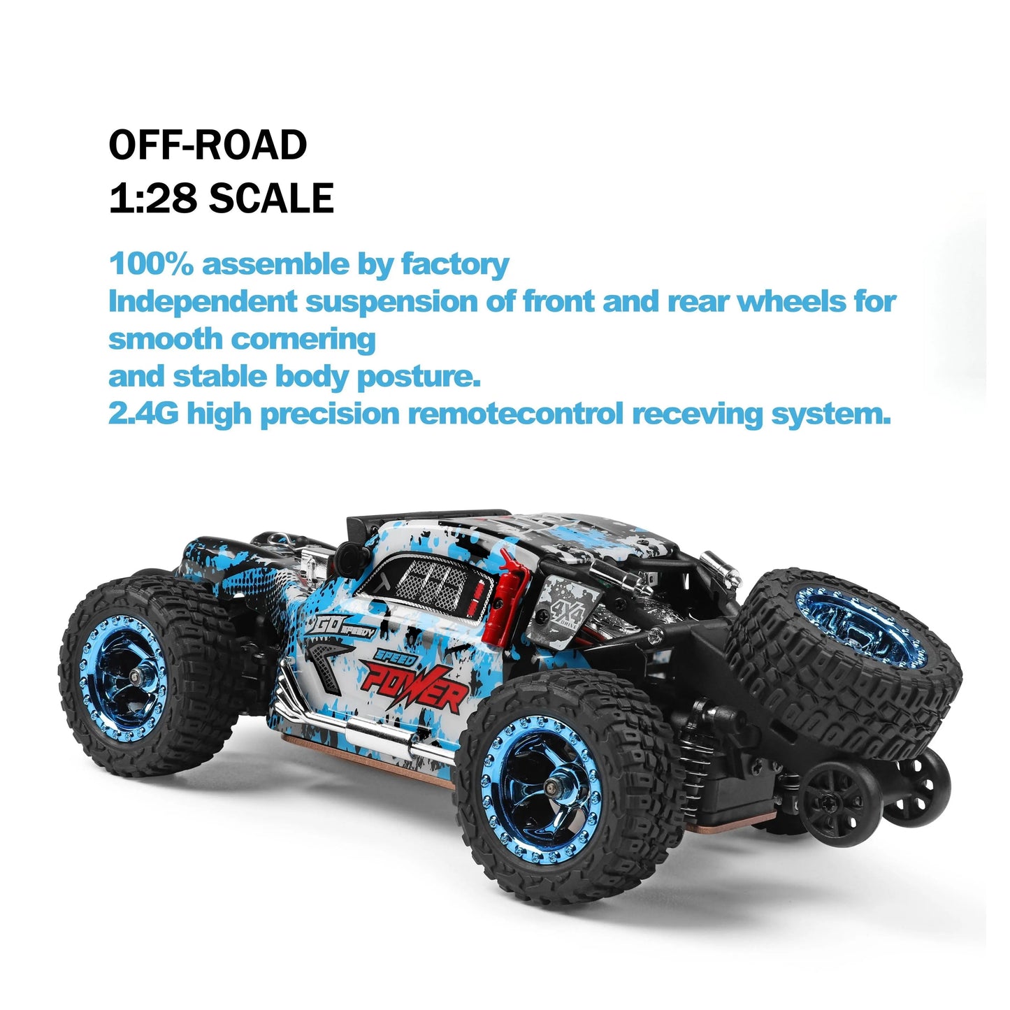 Lowrider Remote Control Cars - 1:28 Scale  284161 4WD Off-Road Rock Crawler for Adventures