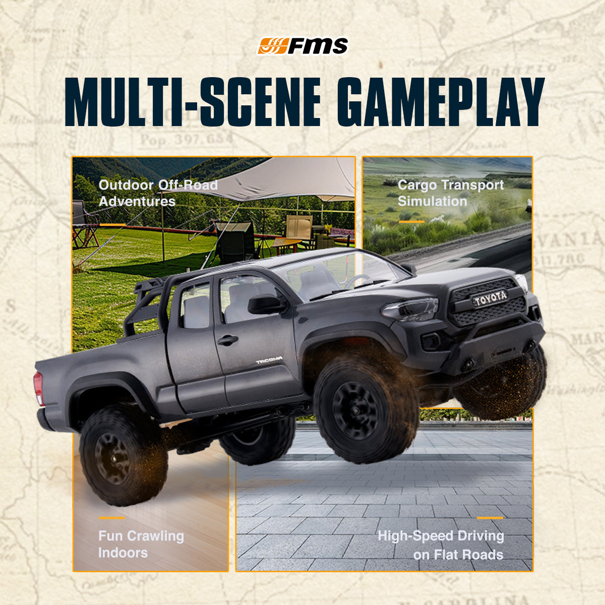 TCH 1:24 FCX24M Toyota Tacoma RTR