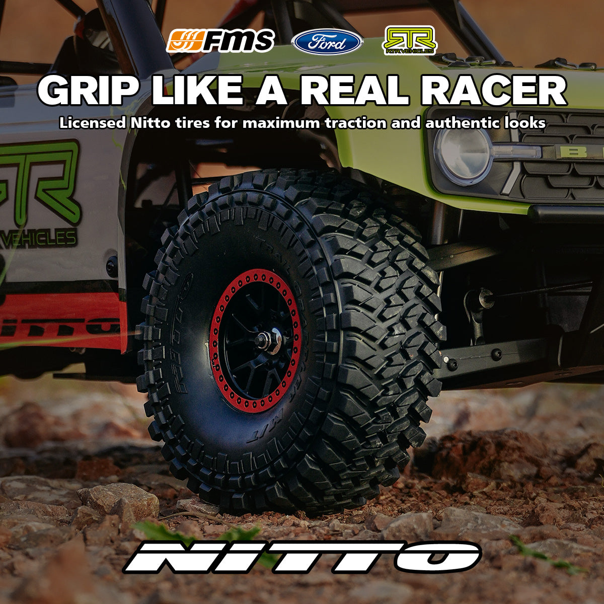 TCH 1:7 Ford Bronco RTR EB Brushless 4WD Short Course Truck RS