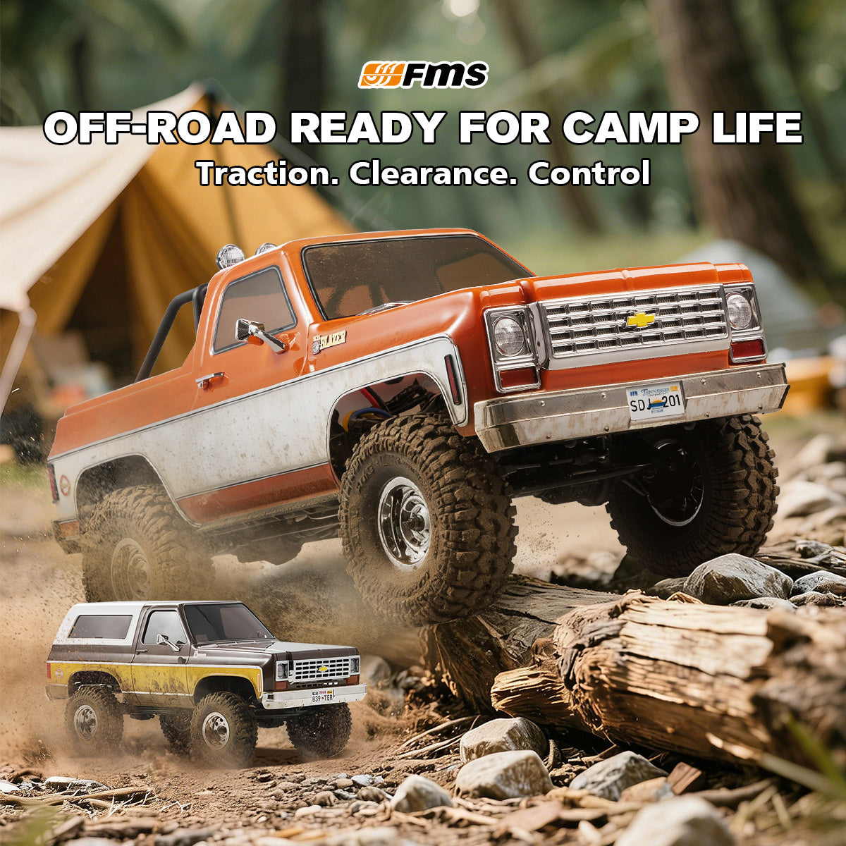 TCH 1:10 FCX10 Chevrolet K5 Blazer Off-Road RC Crawler RS
