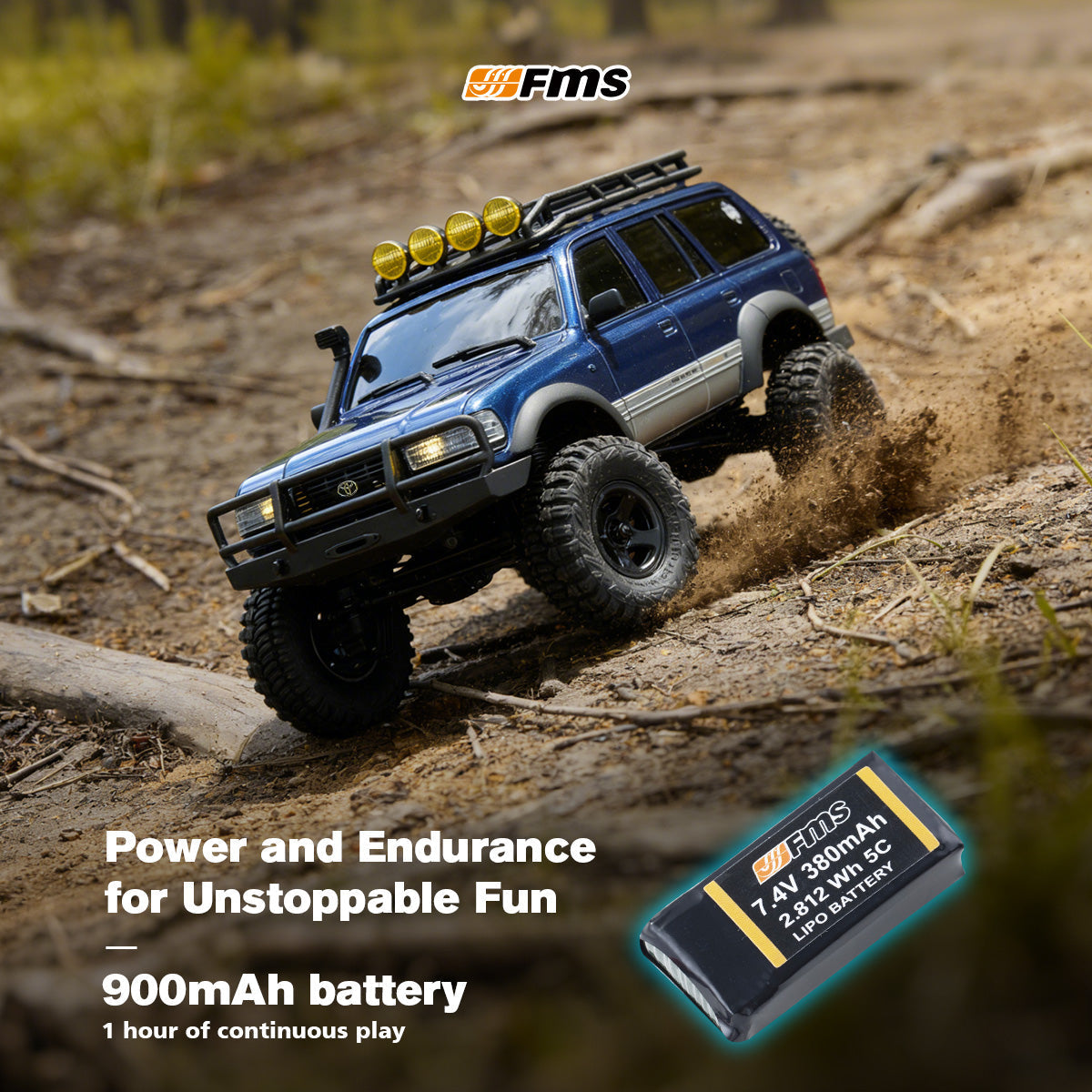 TCH 1:18 FCX18 LC80 Toyota Land Cruiser 80 V2 RTR