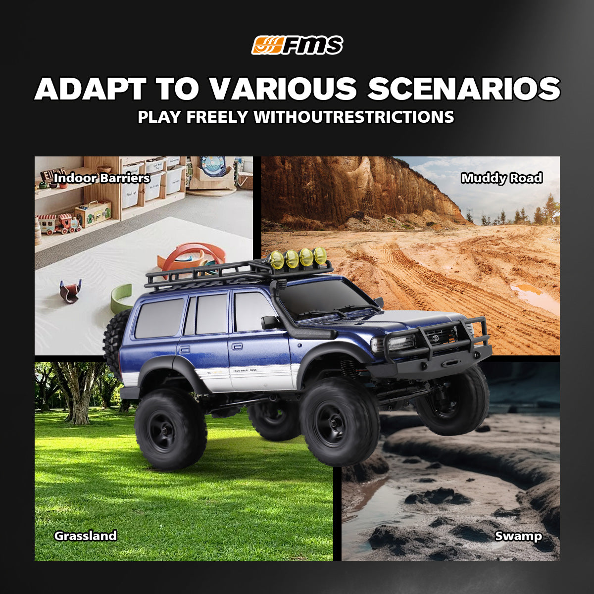 TCH 1:18 FCX18 LC80 Toyota Land Cruiser 80 V2 RTR