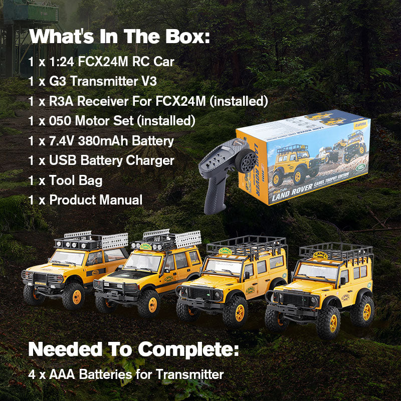 TCH FCX24M 1:24 Land Rover Camel Trophy Edition RTR