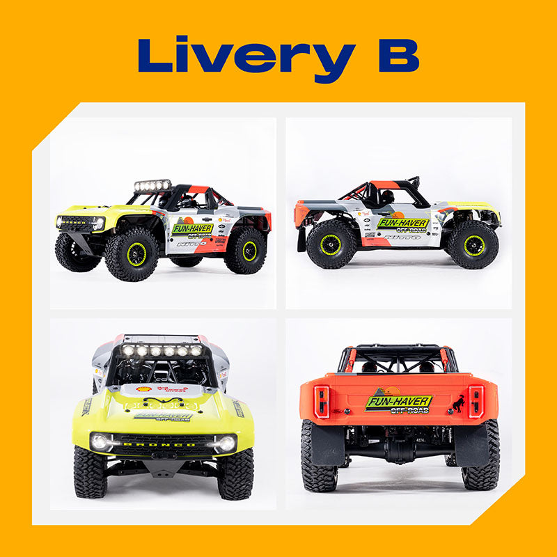 TCH 1:7 Ford Bronco RTR EB Brushless 4WD Short Course Truck RS