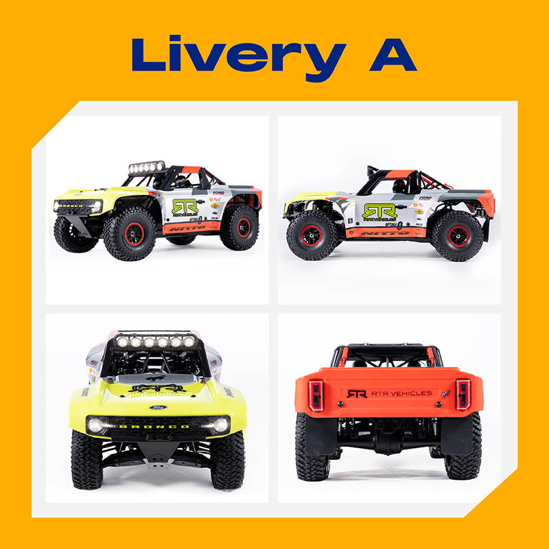 TCH 1:7 Ford Bronco RTR EB Brushless 4WD Short Course Truck RS