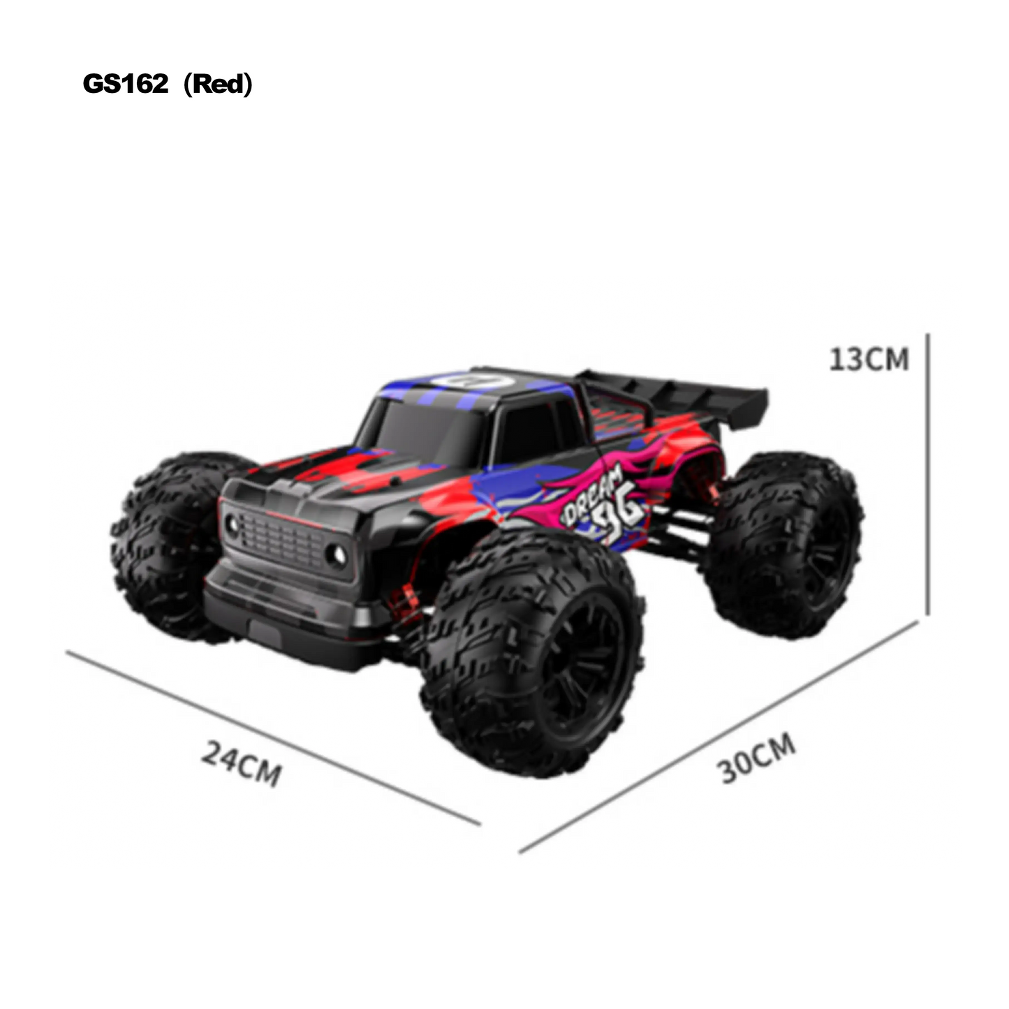 1:16 Large Alloy Crawler Remote Control Truck - 4WD, 2.4GHz, Waterproof