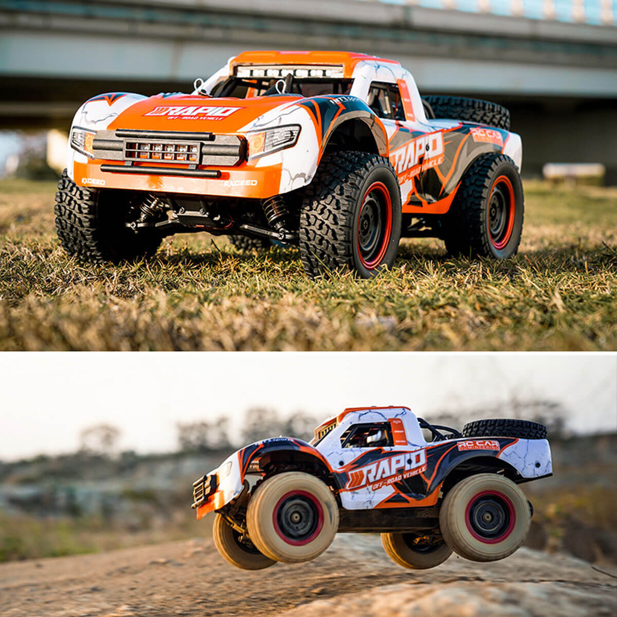High Speed RC Car 70+KMH Brushless/ Brushed Remote Control Monster Truck Hobby Grade Racing Buggy