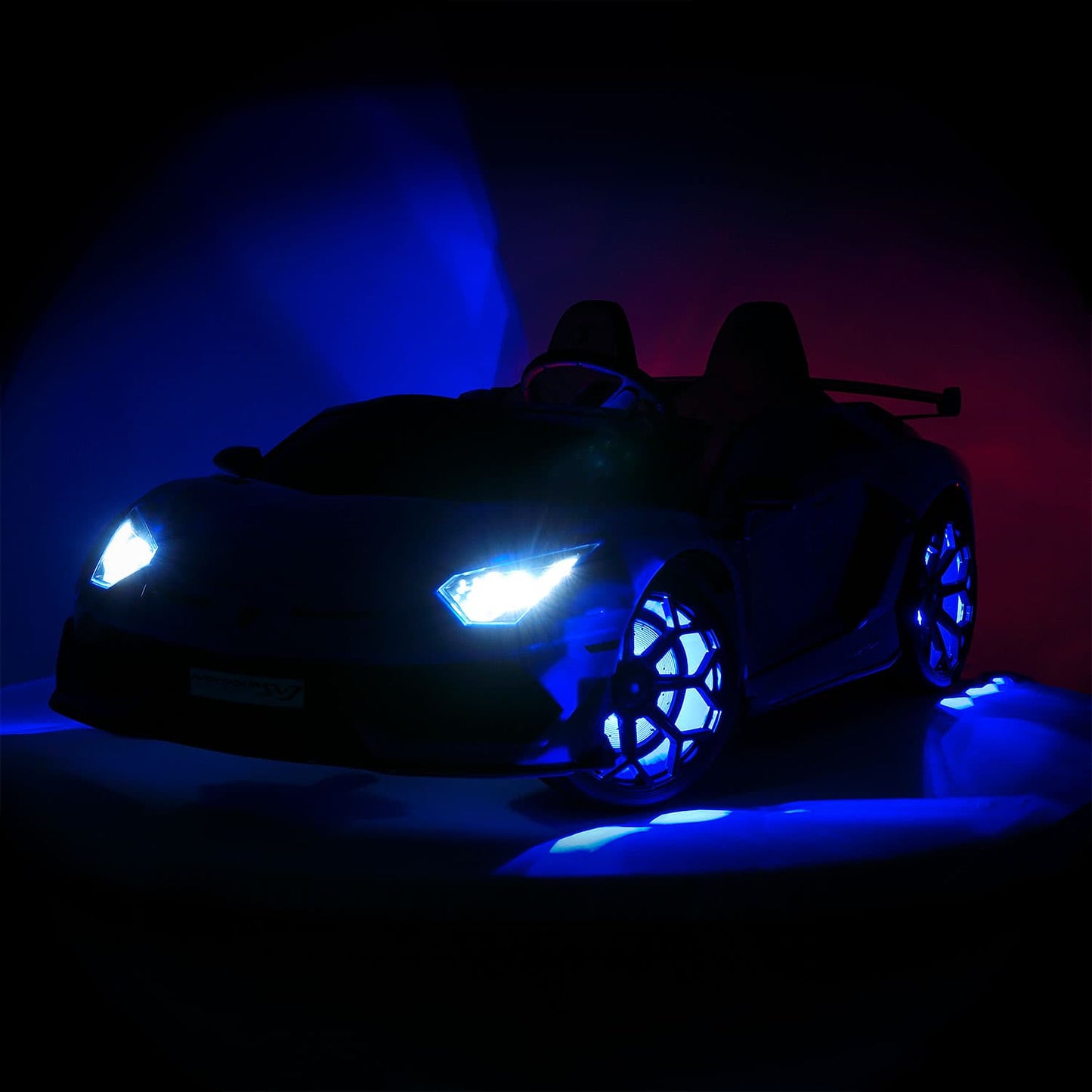 Lamborghini Aventador SVJ 24V Kids Ride-On Car with R/C Parental Remote | Cherry Red