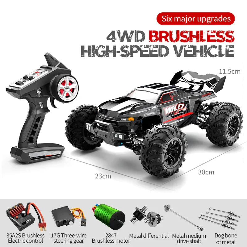 Q117 1To16 4WD RC Car – 70kmh High Speed Brushless
