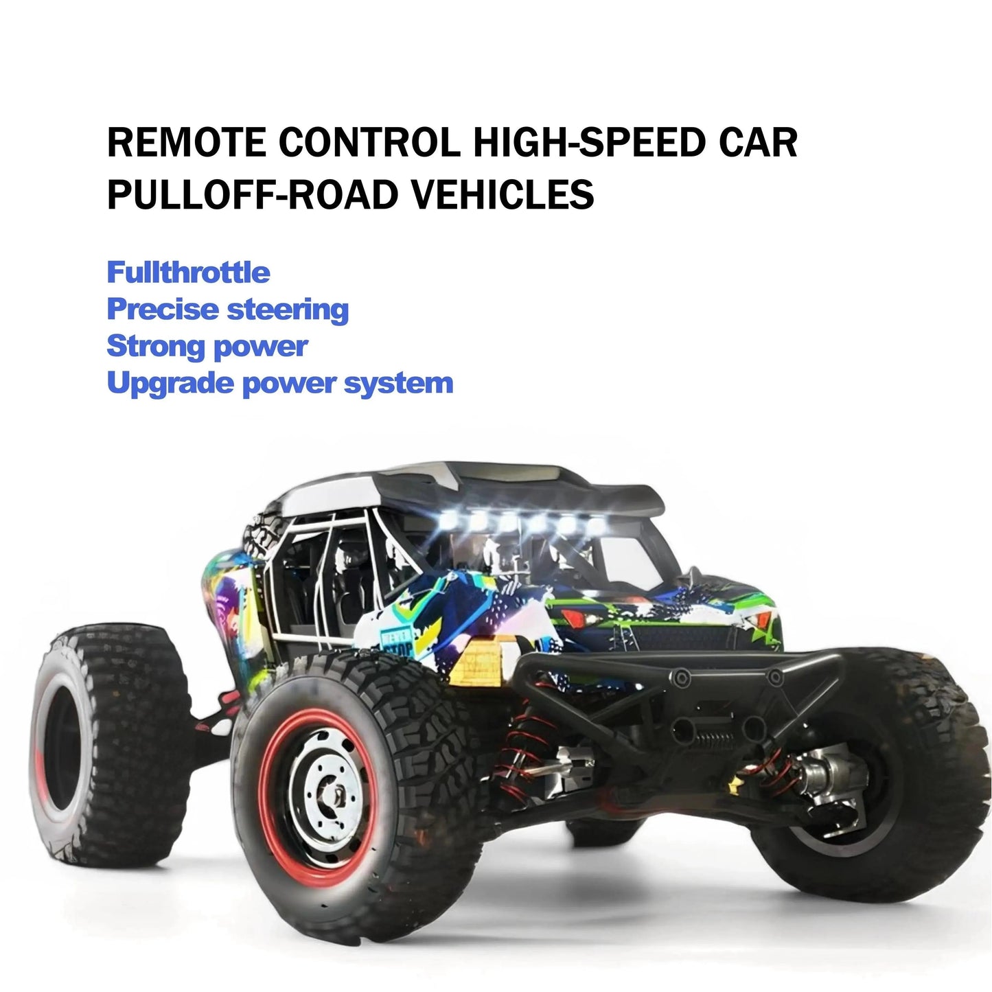 16106Pro 4WD Remote Control Monster Truck with Brushless Motor, 70km/h for Outdoor Adventures
