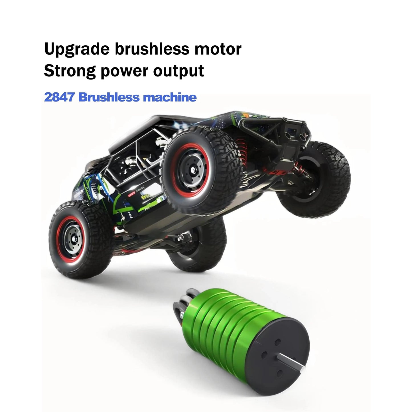 16106Pro 4WD Remote Control Monster Truck with Brushless Motor, 70km/h for Outdoor Adventures