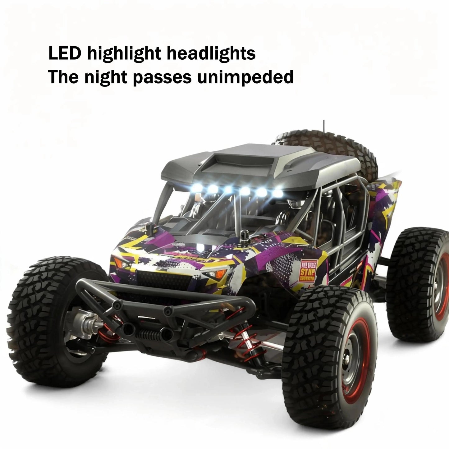 16106Pro 4WD Remote Control Monster Truck with Brushless Motor, 70km/h for Outdoor Adventures