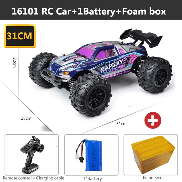 1/16 70KM/h 4WD RC Car – Ultra Fast Brushless Motor Racing