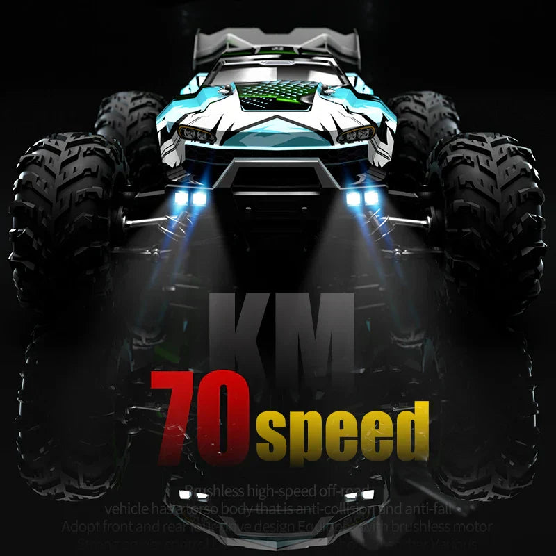 1/16 70KM/h 4WD RC Car – Ultra Fast Brushless Motor Racing